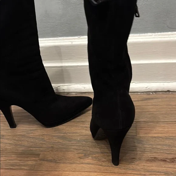 Prada Elegant Suede Black Women's Boots - Picture 8 of 10